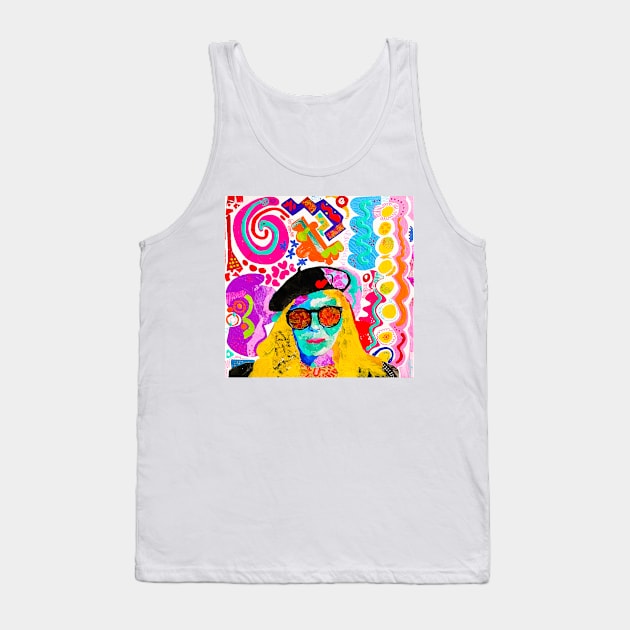 "Life is Too Short to Wear Boring Glasses" Tank Top by MikeMargolisArt